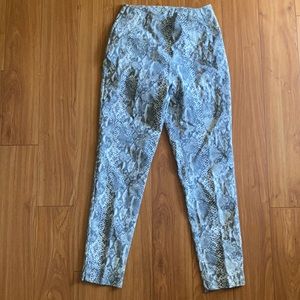 Snake print pants